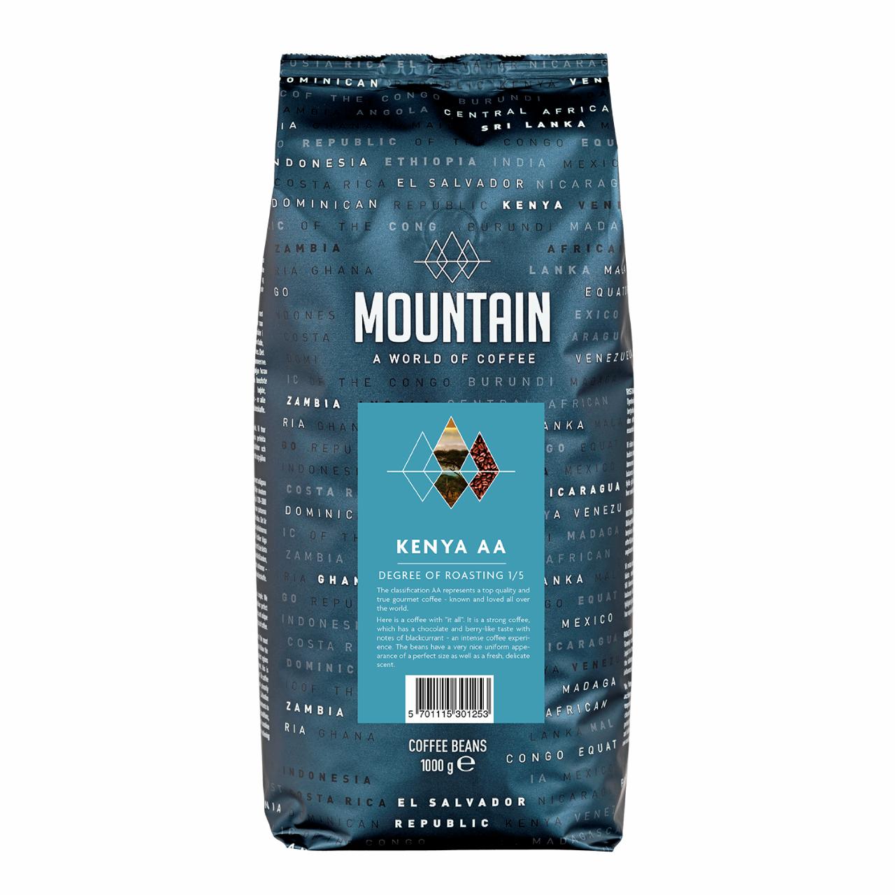 Mountain Kenya AA Hele Bønner