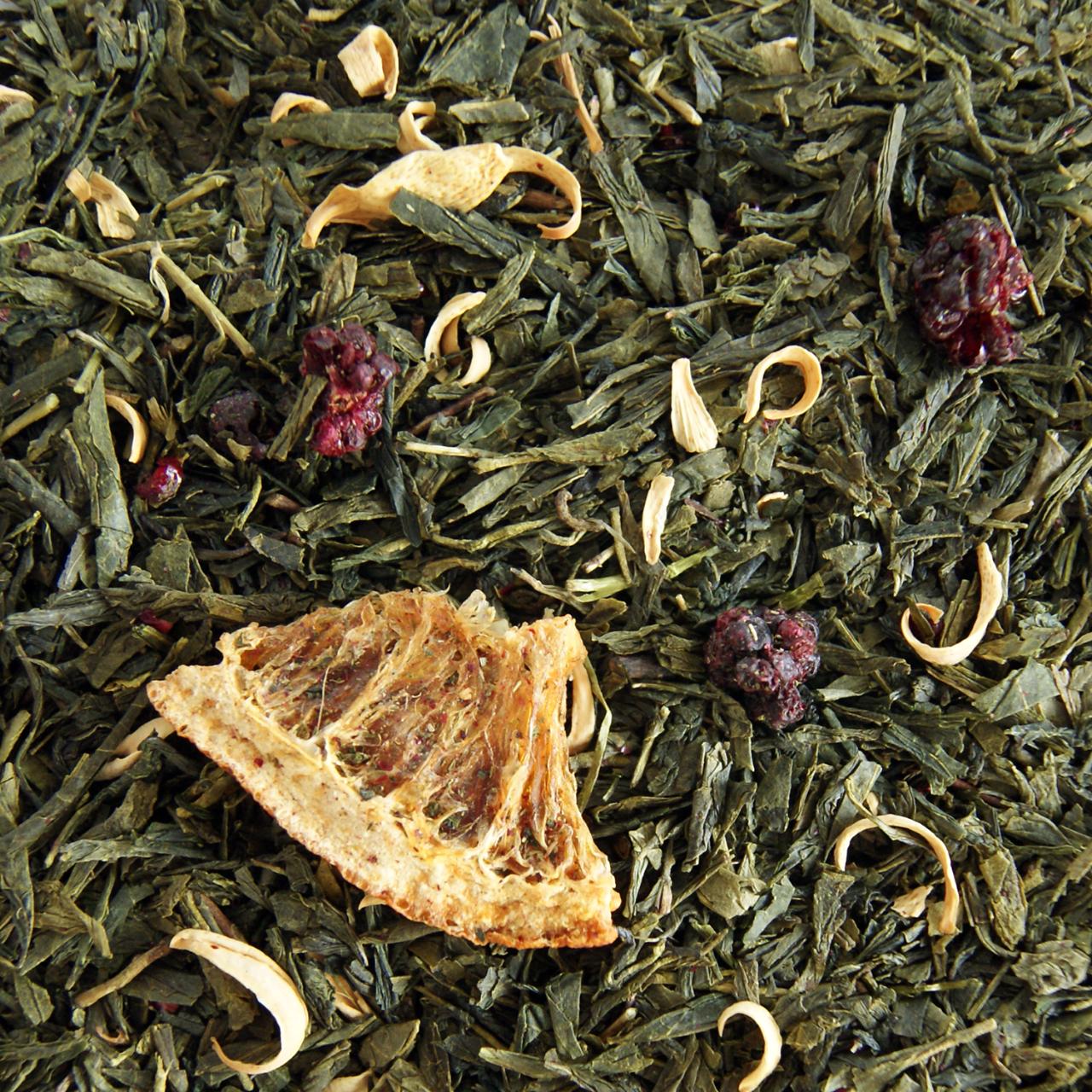 Grøn brombær/appelsin te