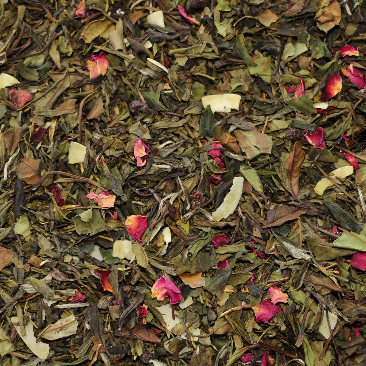 Grøn/hvid te med kirsebær/kokos