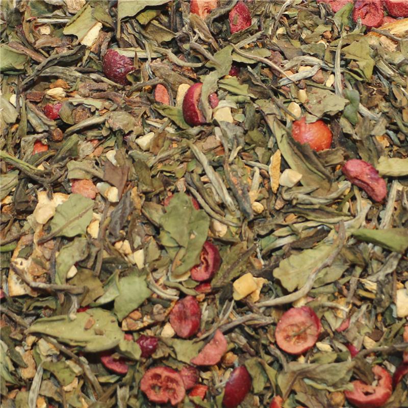 Hvid julete med appelsin, tranebær og krydderier