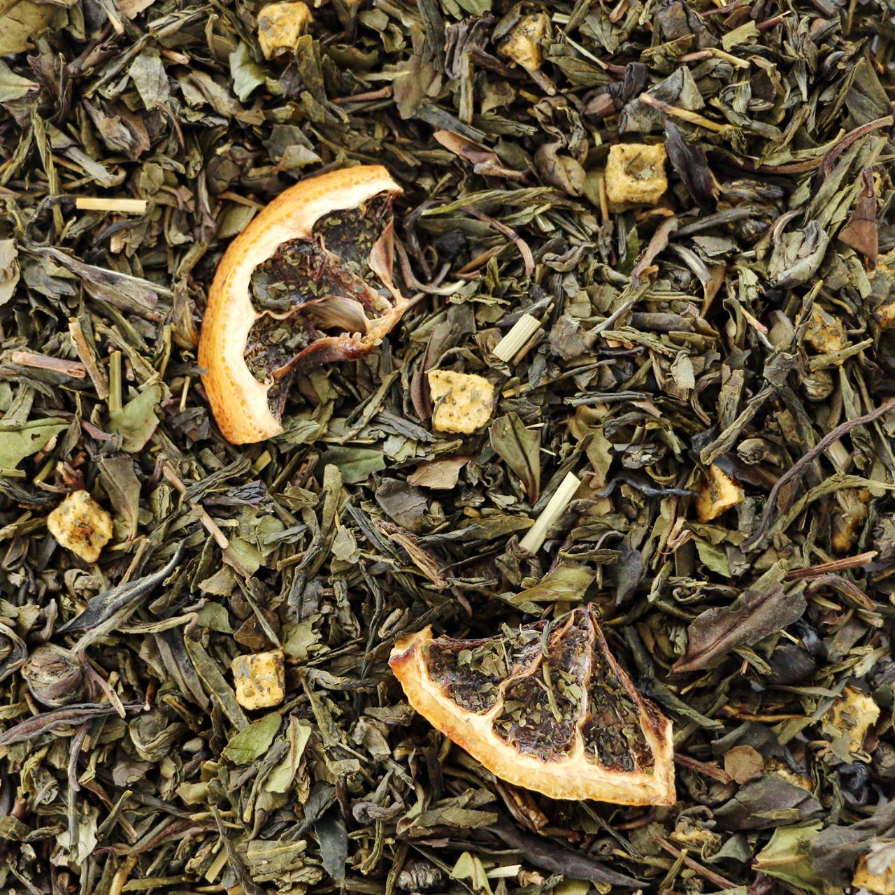 Grøn/hvid jasmin/citron te