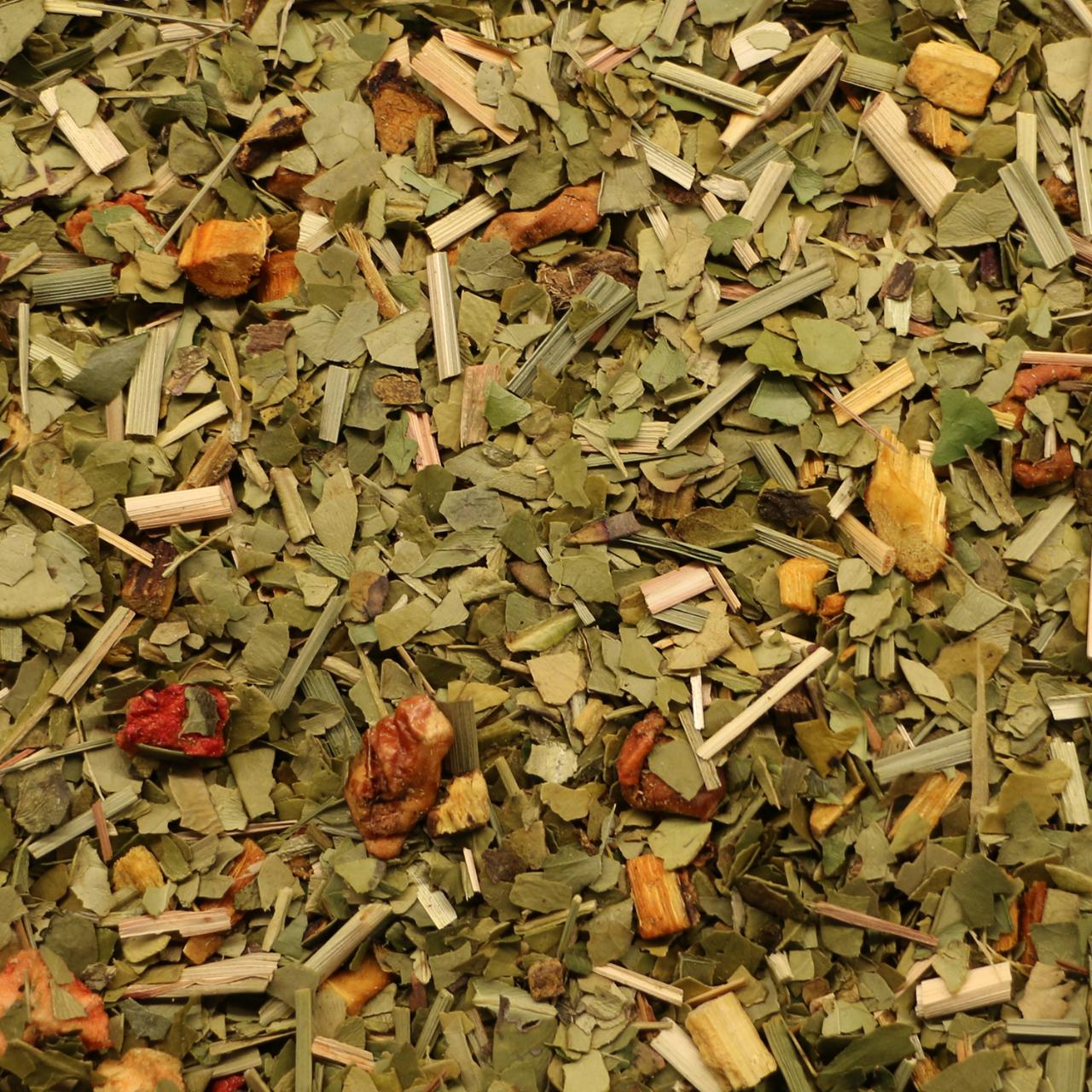 Maté te med jordbær og æble 