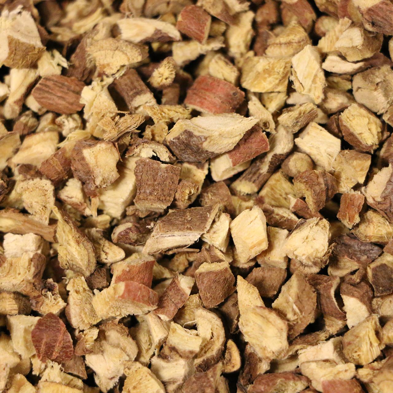 Skåret lakridsrod med skræl