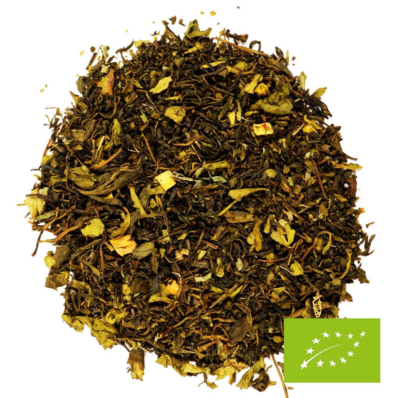 Grøn Hvid Te Fersken og Mango Økologisk