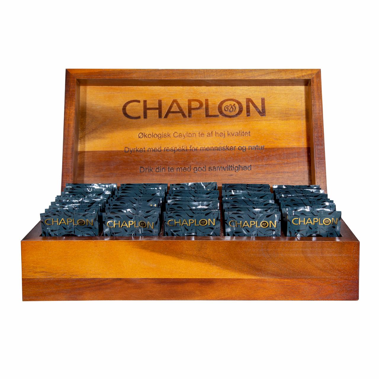 Chaplon tekasse med 50 tebreve Økologisk