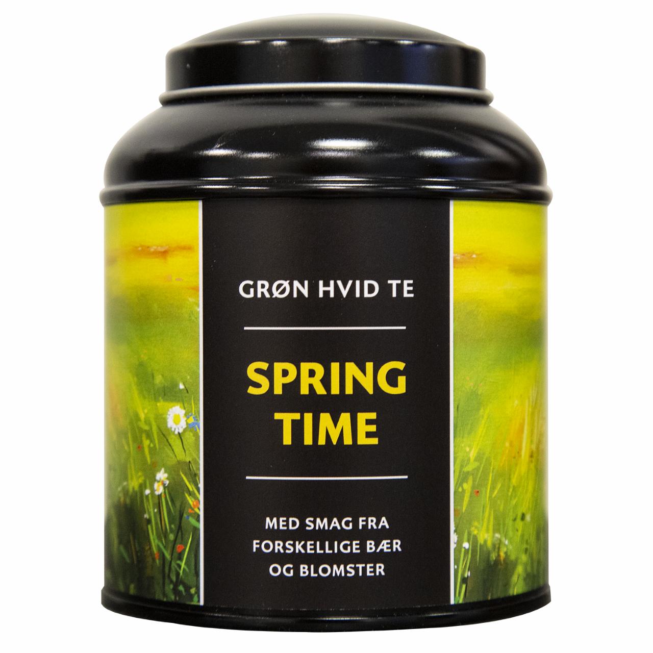 Springtime Grøn Hvid Te med Bær og Blomster