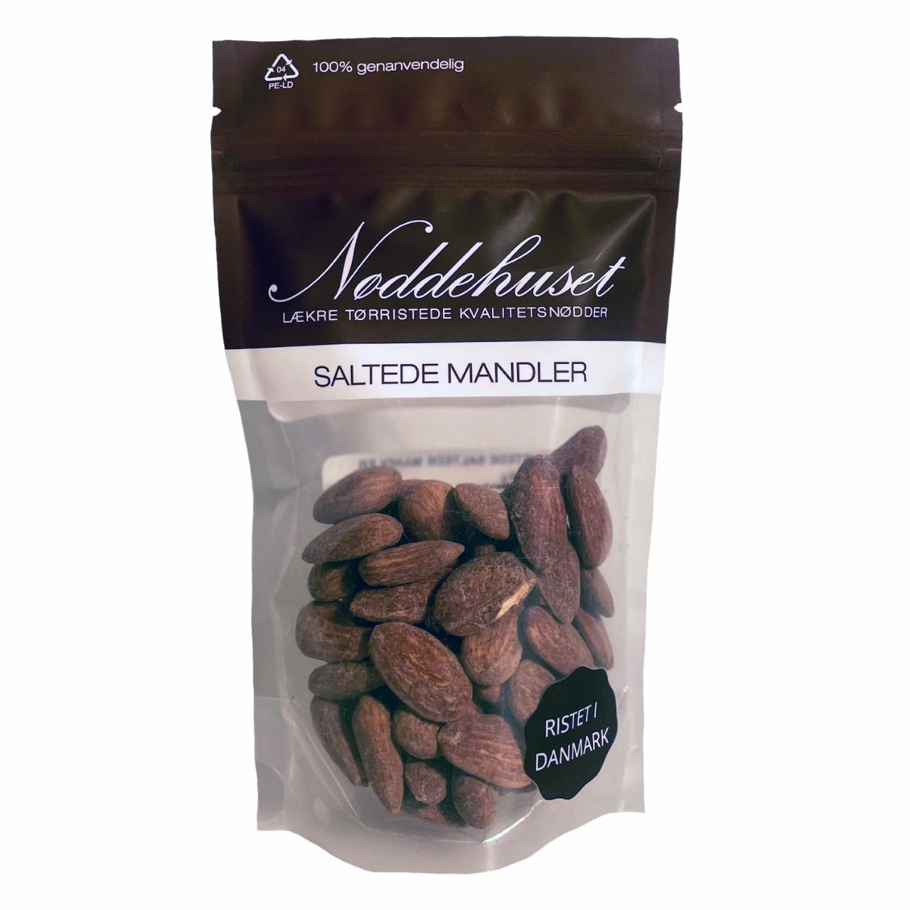 Nøddehuset Tørristede Saltede Mandler 