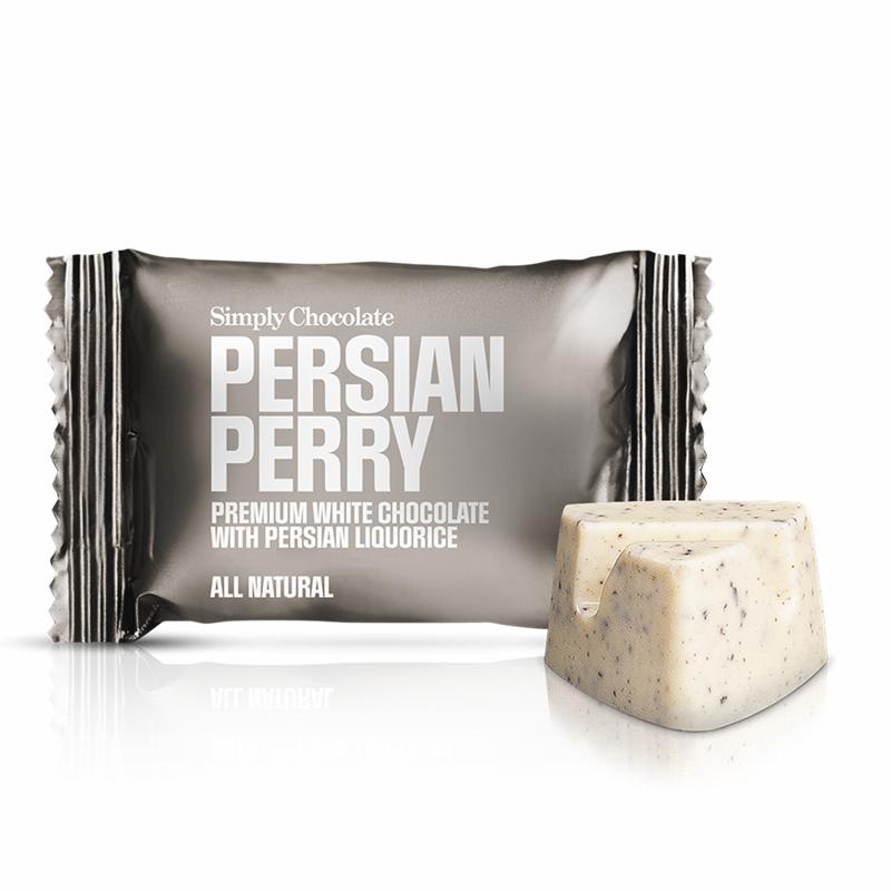 Chokolade Bites m. lakrids, Persian Perry 10g