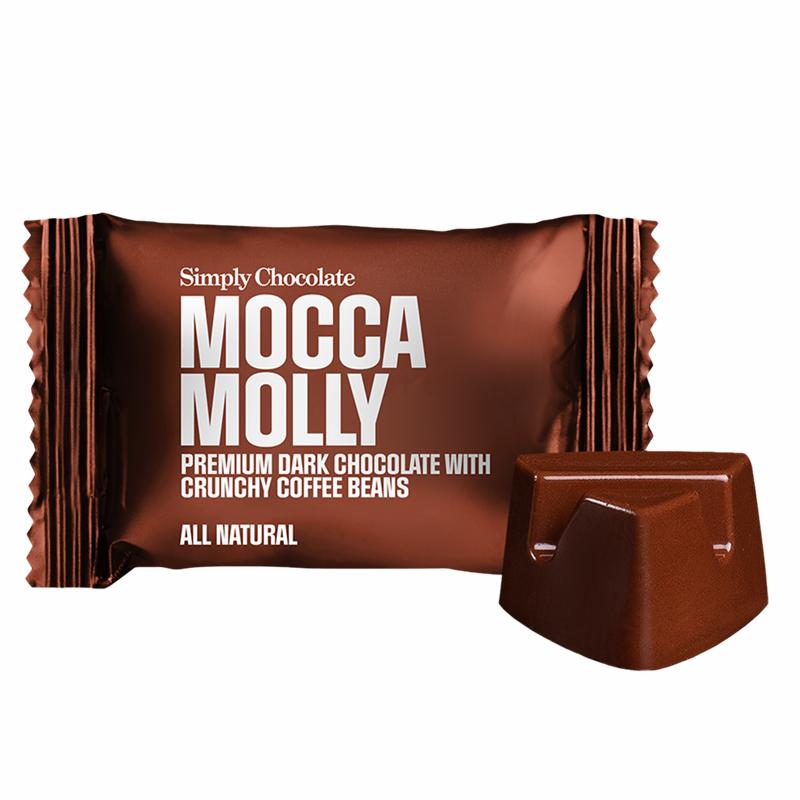 Mocca Molly chokolade bar med et hint af kaffe