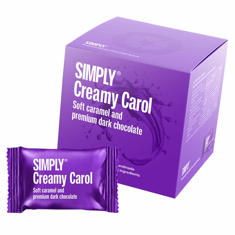 Chocolate Bites Cube, Creamy Carol 90g.