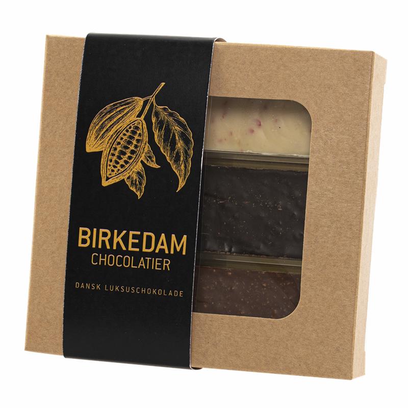 Chokolade stænger i æske 3 stk