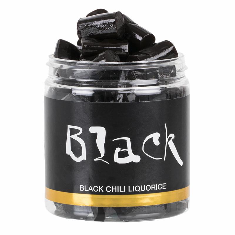 Lakrids med chilismag 170g, Black liquorice