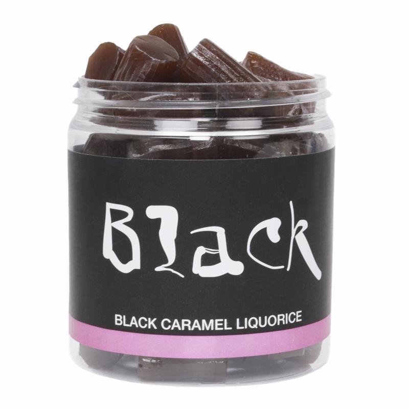 Lakrids med karamelsmag 170g, Black liquorice