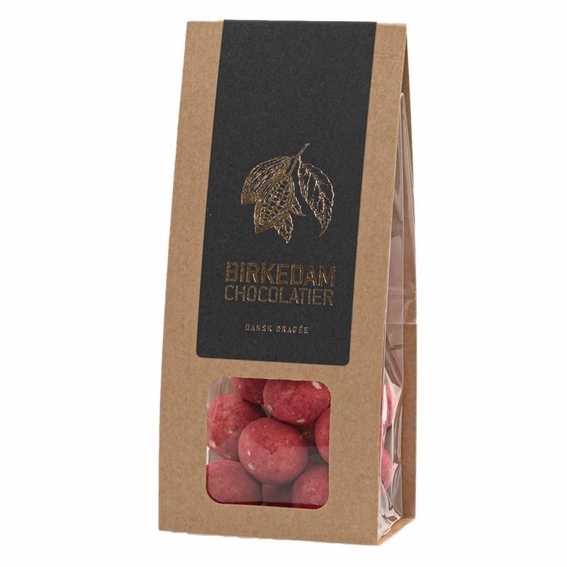 Lakrids, hvid choko & hindbær