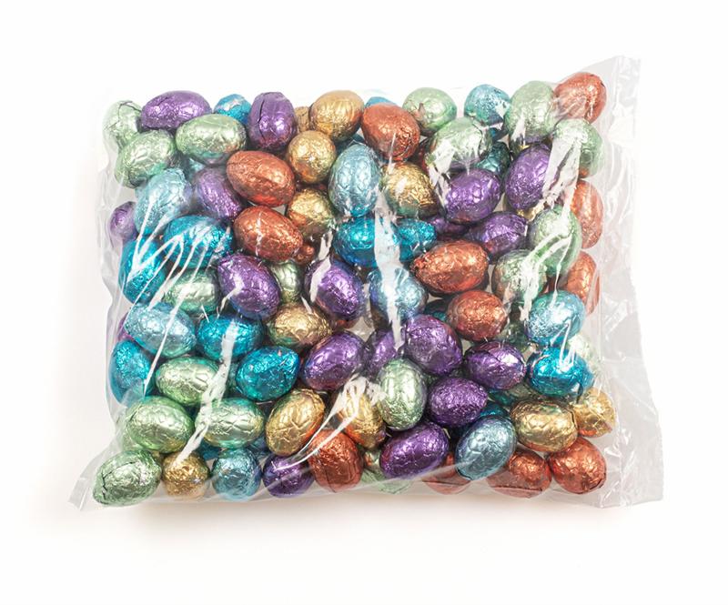 Chokoladeæg indpakket - ass.,