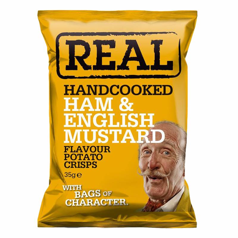 Chips Ham and english mustard 35g Real